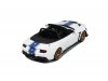 Масштабная модель Ford Mustang Shelby Supersnake Convertible (2025), белый синий 1:18 GT Spirit GT572 ракурс 8