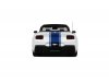 Масштабная модель Ford Mustang Shelby Supersnake Convertible (2025), белый синий 1:18 GT Spirit GT572 ракурс 5