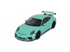 Масштабная модель Porsche 911 (991 II) GT3 (2018), зеленый 1:18 GT Spirit GT550 ракурс 6