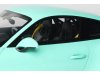 Масштабная модель Porsche 911 (991 II) GT3 (2018), зеленый 1:18 GT Spirit GT550 ракурс 2