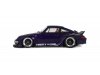 Масштабная модель Porsche 911 (993) RWB Rauh-Welt Army Girl (2015), фиолетовый 1:18 GT Spirit GT562 ракурс 10