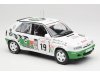 Масштабная модель Skoda Felicia #19 Rally Tour De Corse (1995) P.sibera - P.gross, белый зеленый 1:18 IXO 18RMC149B ракурс 3