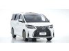 Масштабная модель Lexus LM300h MIN (2020), белый перламутр металлик 1:18 Kyosho 08963WP ракурс 12