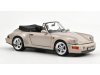 Масштабная модель Porsche 911 Carrera 2 Turbo Look кабриолет (964) 1992 серебристый металлик ракурс 6