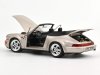 Масштабная модель Porsche 911 Carrera 2 Turbo Look кабриолет (964) 1992 серебристый металлик