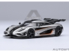 Масштабная модель Koenigsegg One:1 серебристый с черным 1:64 AUTOart 20042