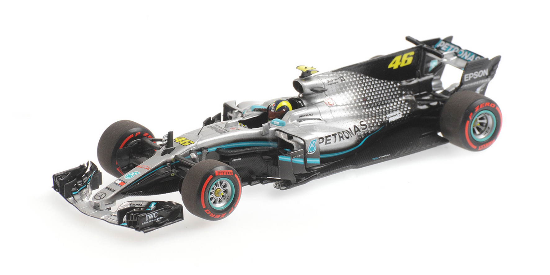 1/43 MERCEDES AMG W08 ROSSI バレンティーノ ロッシ バレンシア RIDE