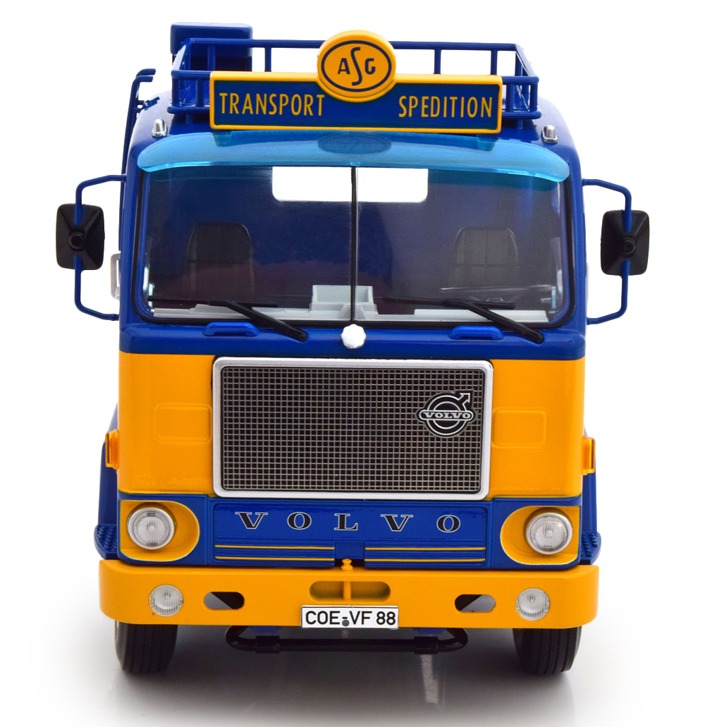 Масштабная модель Volvo F88 ASG 1965 Седельный тягач синий с оранжевым  лучшая цена!