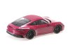 Масштабная модель Porsche 992 Carrera 4 GTS 2020 фиолетовый 1:18 Minichamps 155063102 ракурс 3