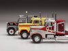 Масштабная модель Короли американских дорог 80-х: International Transtar 4300 (1980) + Freightliner FLC 120 64 T (1977) + Ford LTL 9000 (1978) 1:43 IXO TR217+TR200+TR222 ракурс 4