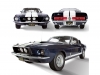 Сборная модель Ford Mustang Shelby 500GT 1967 черный с белым 1:8 IXO 658220 ракурс 4