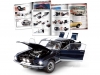 Сборная модель Ford Mustang Shelby 500GT 1967 черный с белым 1:8 IXO 658220 ракурс 2