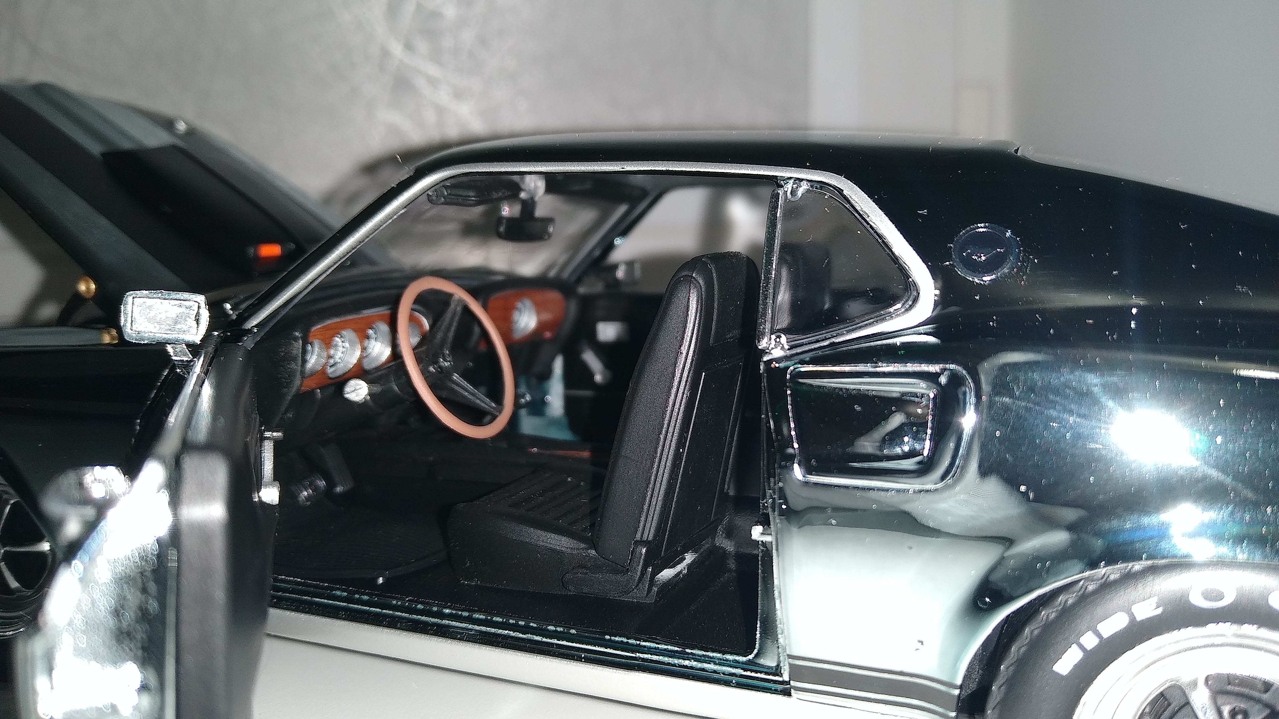 Масштабная модель Ford Mustang BOSS 429 1969 (из к/ф Джон Уик)  хромированный лучшая цена!